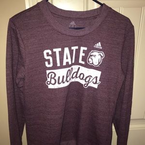 MS State Bulldogs Maroon Long Sleeve Shirt